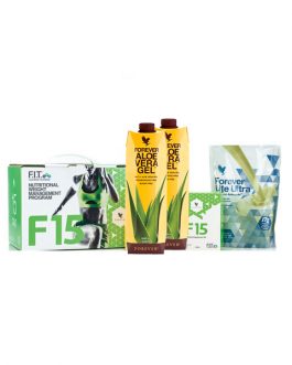 F15 rinkinys su Lite Ultra Vanilla/Aloe Vera sultys